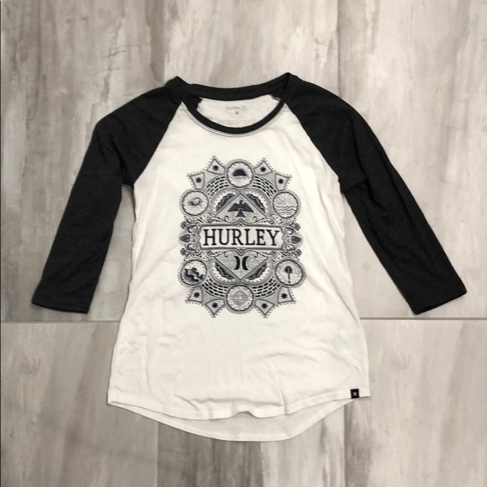 Hurley baseball t shirt